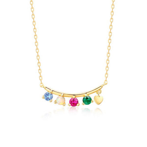 Smile Colorful Charm Bar Necklace - Stellaradorn
