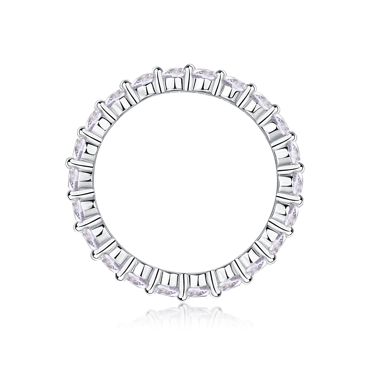 Sparkle Round-cut Eternity Stacking Ring