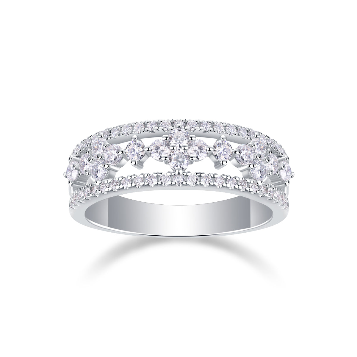 Elegance of Blossoms Moissanite Wedding Ring