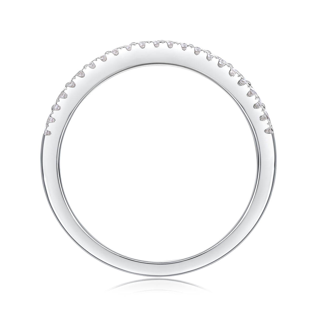 Timeless Triple-Row Half Eternity Band - Stellaradorn