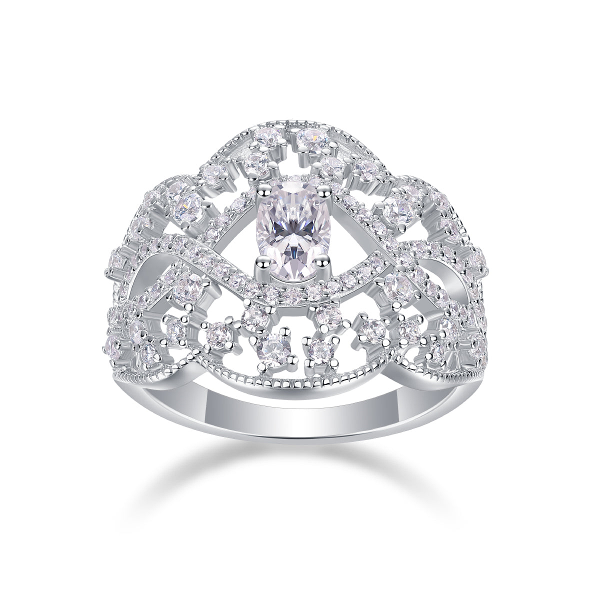 Dazzling Oval Cut Symphony Ring - Stellaradorn