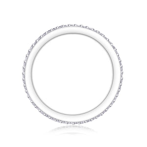 Double-Row Baguette Eternity Band Stacking Ring - Stellaradorn