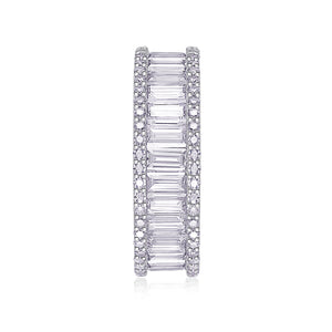Double-Row Baguette Eternity Band Stacking Ring - Stellaradorn
