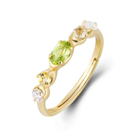 Vintage Peridot Stacking Ring - Stellaradorn