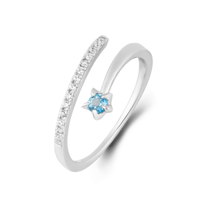 Star and Moon Stackable Ring Set - Stellaradorn
