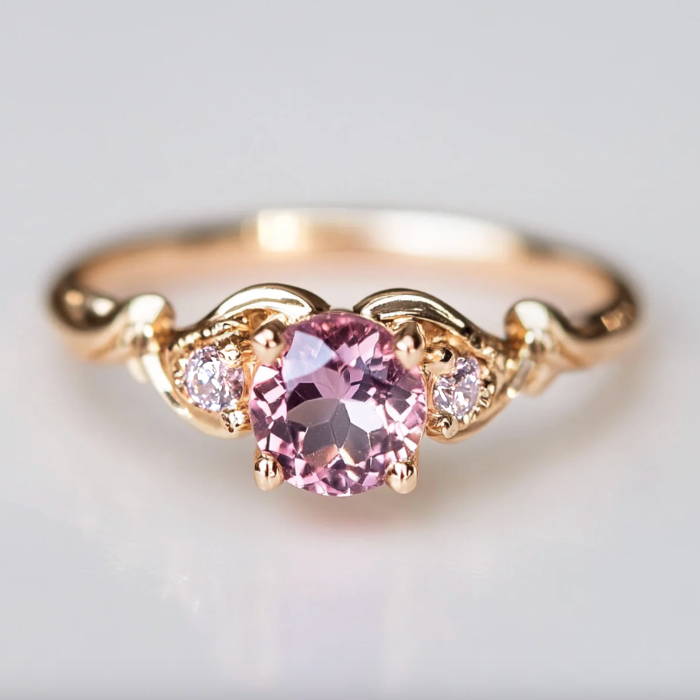 Rosetta‘s Vault | Rose Quartz Engagement Ring.