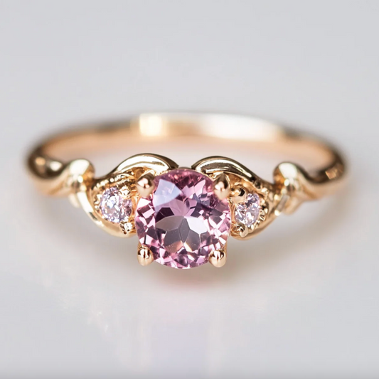 Rosetta‘s Vault | Rose Quartz Engagement Ring.