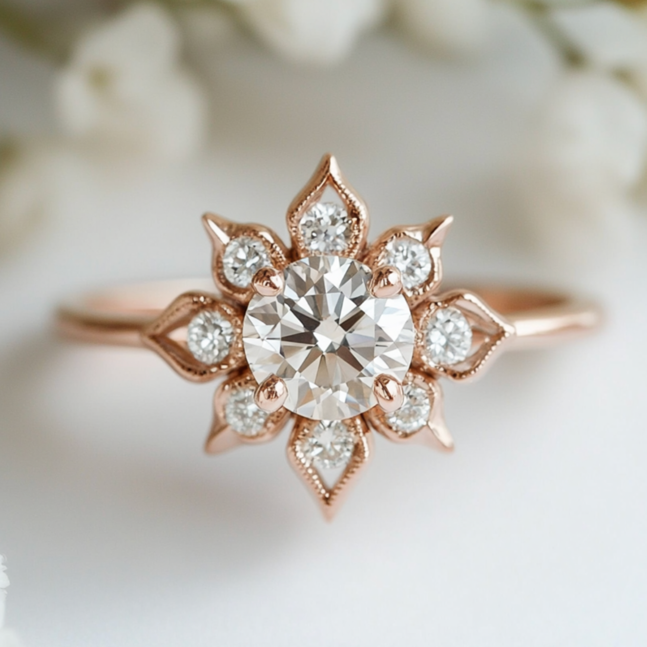 Astra Ring, Diamond Engagement Ring, Sound of Windmill, Diamond Wedding Ring.