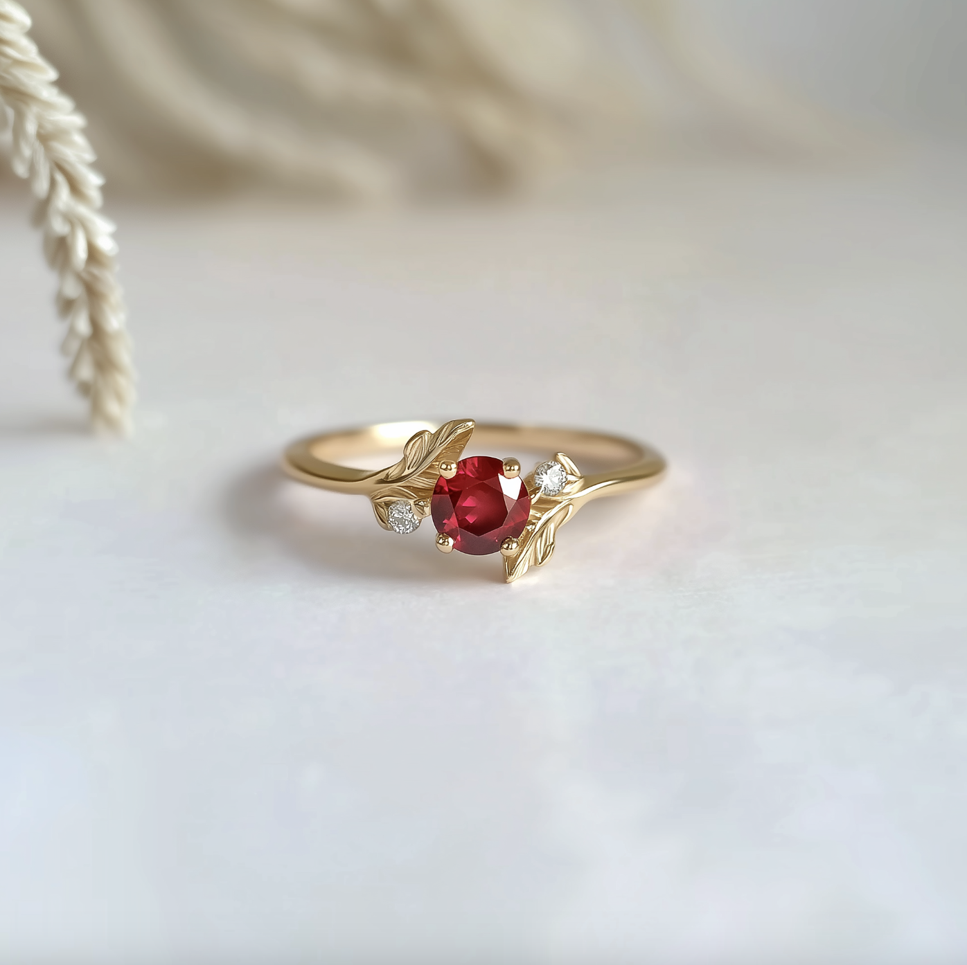 Cora‘s Heartfire | Luxury Ruby Engagement Ring.