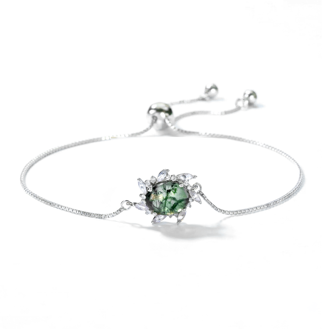 Moss Agate Ethereal Forrest Jewelry Set.