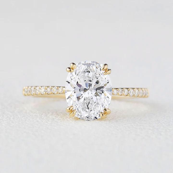 Victoria's Grace | 2CT Classic Oval Diamond Solitaire Engagement Ring.