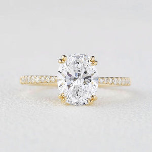 Victoria's Grace | 2CT Classic Oval Diamond Solitaire Engagement Ring.
