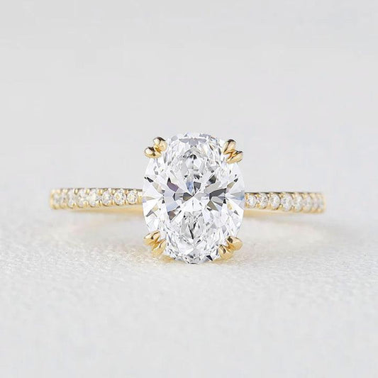 Victoria's Grace | 2CT Classic Oval Diamond Solitaire Engagement Ring.