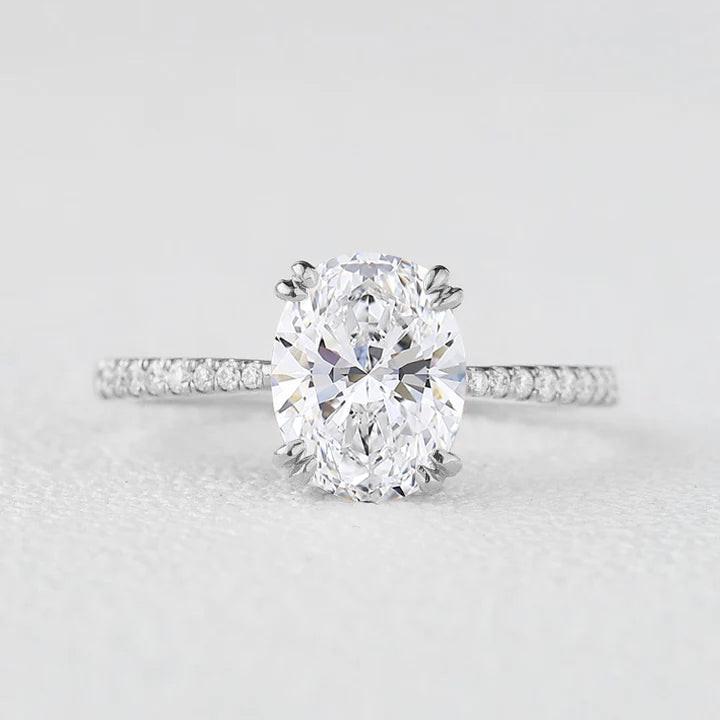 Victoria's Grace | 2CT Classic Oval Diamond Solitaire Engagement Ring.