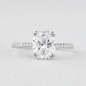 Victoria's Grace | 2CT Classic Oval Diamond Solitaire Engagement Ring.