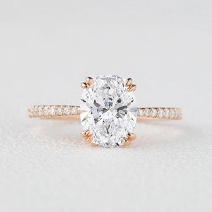 Victoria's Grace | 2CT Classic Oval Diamond Solitaire Engagement Ring.