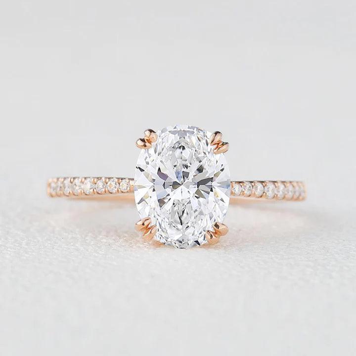 Victoria's Grace | 2CT Classic Oval Diamond Solitaire Engagement Ring.