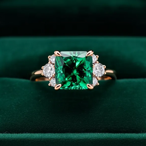 Ulissa‘s Prism | A Princess Cut Ring of Jade Light.