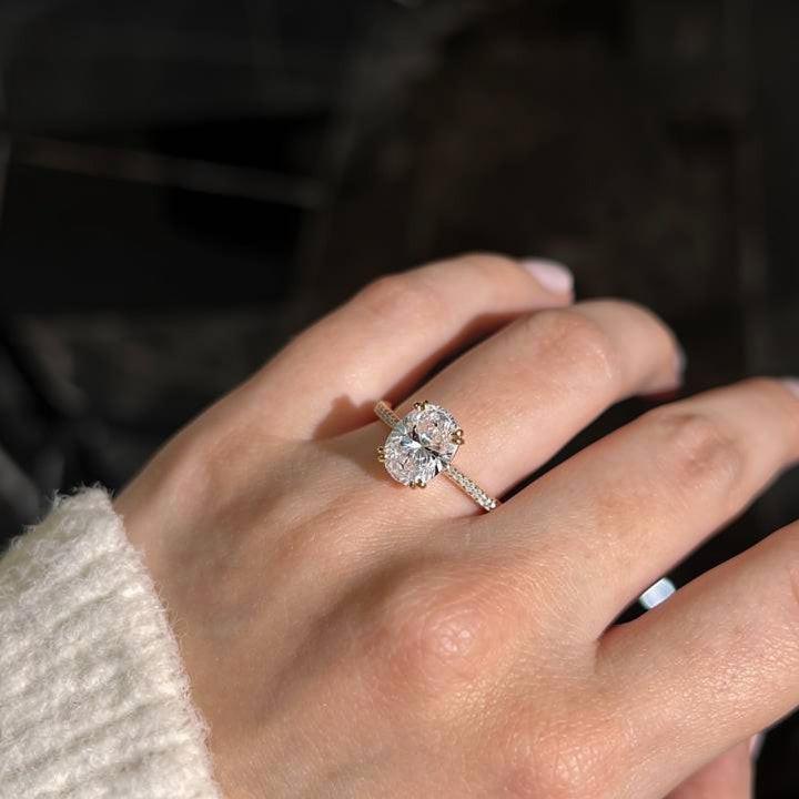 Victoria's Grace | 2CT Classic Oval Diamond Solitaire Engagement Ring.