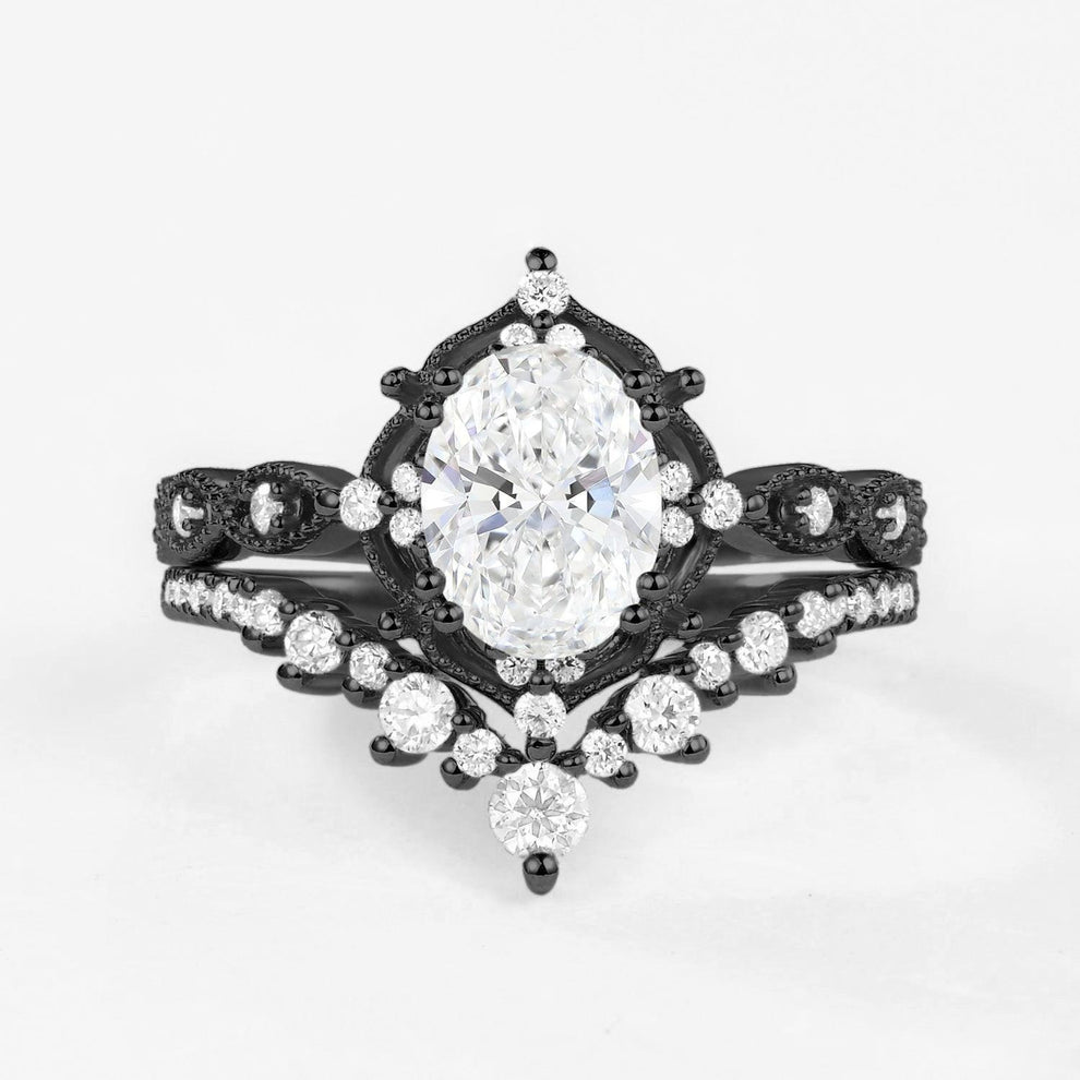 Juliet’s Masquerade | Black Gold Signature Vintage Bridal Set 2pcs.