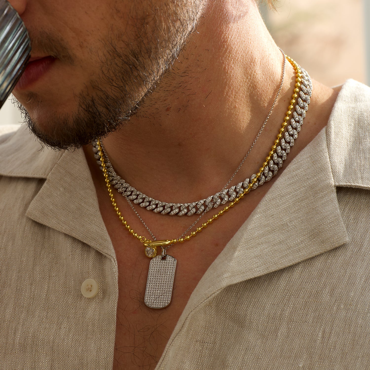 Stylish Cuban Link Chain Necklace-8mm