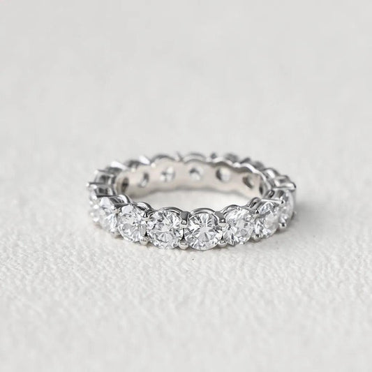 The Encircled Light | Round Cut Full Eternity Ring.