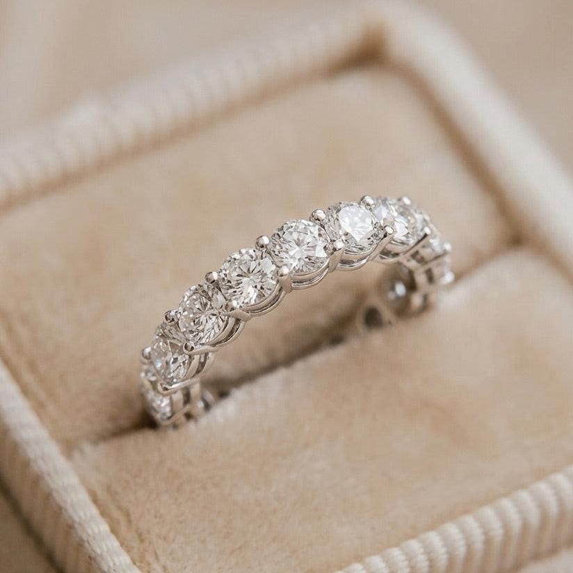 The Encircled Light | Round Cut Full Eternity Ring.