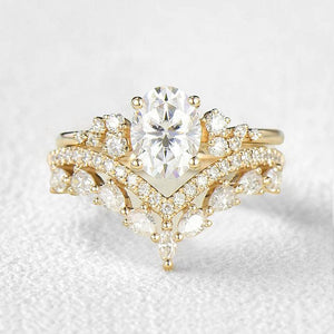 Cressida’s Verdure | Vintage Oval Moss Agate Bridal Set 2pcs.