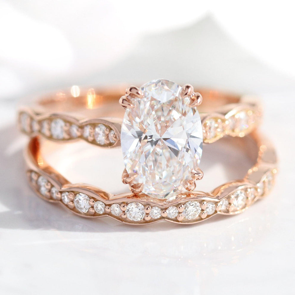 Grace’s Scallop | 1.5CT Oval Lab Diamond Solitaire Engagement Ring.