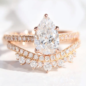 Grace’s Channel | 1.5CT Pear Lab Diamond Solitaire Engagement Ring.
