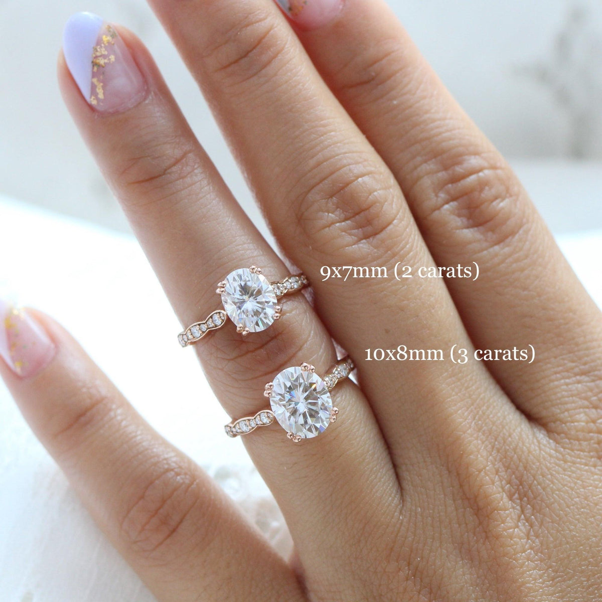 Grace’s Grande | 3CT Vintage Oval Diamond Engagement Ring.