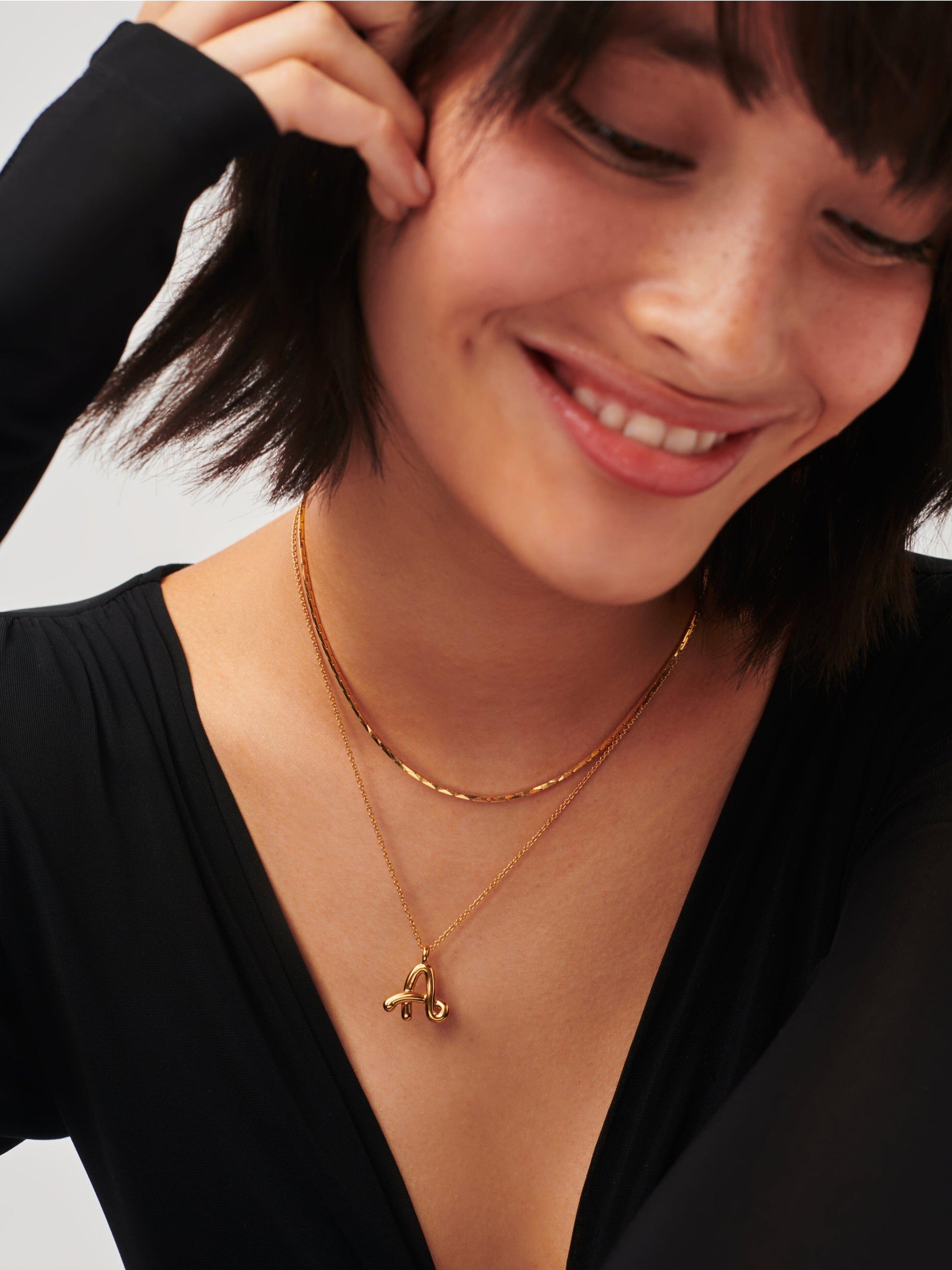 Stylist Gold Cobra Snake Chain Choker In Sterling Silver.