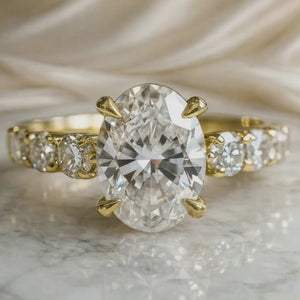 Astra’s Promise | 3CT Oval Diamond Solitaire Ring.