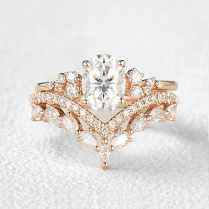 Cressida’s Verdure | Vintage Oval Moss Agate Bridal Set 2pcs.