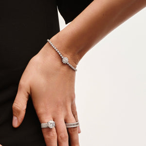 Sparkling Cluster Tennis Bracelet - Stellaradorn