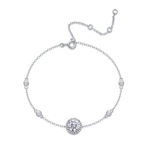 Delicate Sphere Charm Station Bracelet - Stellaradorn