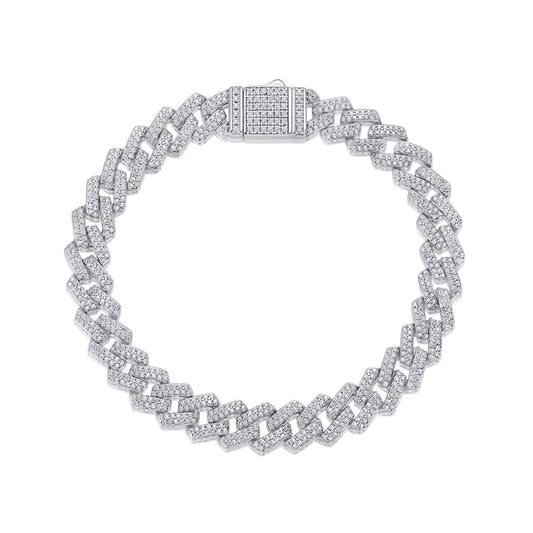 Full Ice-Out Elegant Zigzag Bracelet - Stellaradorn