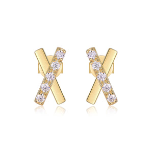 Dazzling Cross Stud Earrings - Stellaradorn
