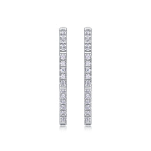Elegant Geometric Octagon Hoop Huggies Earrings - Stellaradorn