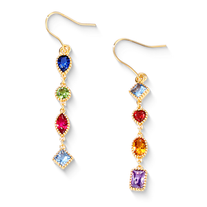Geometric Radiant Drop Earrings - Stellaradorn