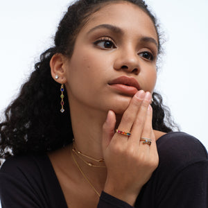 Geometric Radiant Drop Earrings - Stellaradorn