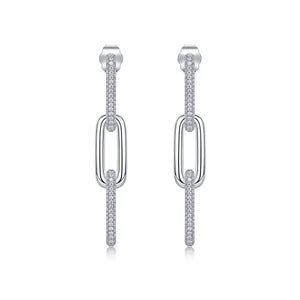 Triple Paperclip Statement Earrings - Stellaradorn