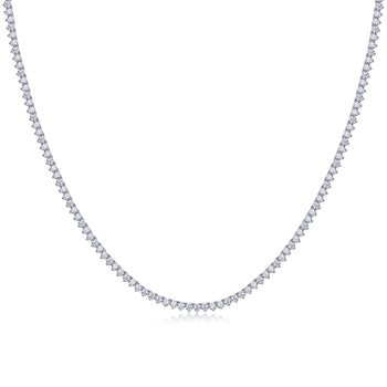 Brilliant Silver Tennis Necklace - Stellaradorn