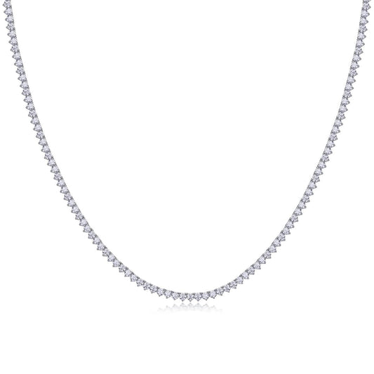 Brilliant Silver Tennis Necklace - Stellaradorn