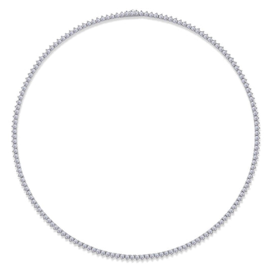 Brilliant Silver Tennis Necklace - Stellaradorn