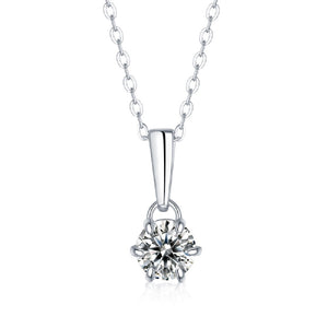 Round 6 Claw Sparkle Solitaire Pedant Necklace - Stellaradorn