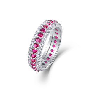 Passionate Ruby Eternity Ring - Stellaradorn