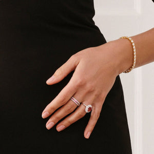 Passionate Ruby Eternity Ring - Stellaradorn