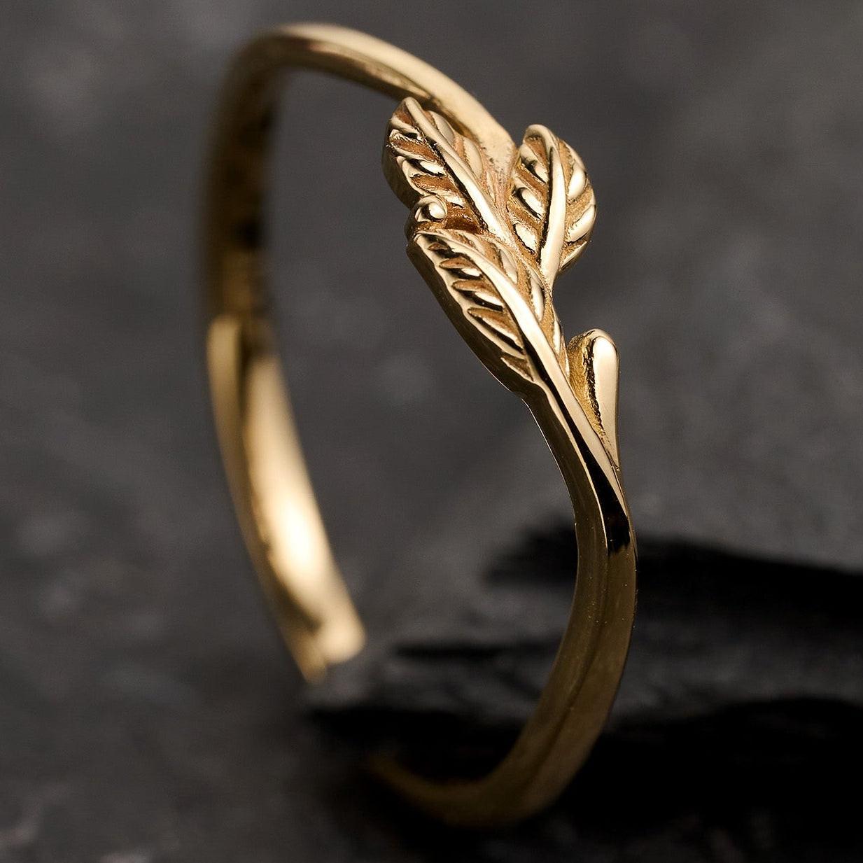 The Minimalist Pair – Classic & Leaf Designs in Polished Wedding Bands.