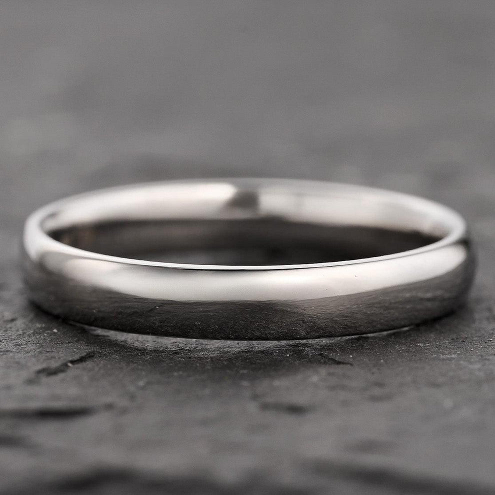 The Minimalist Pair – Classic & Leaf Designs in Polished Wedding Bands.